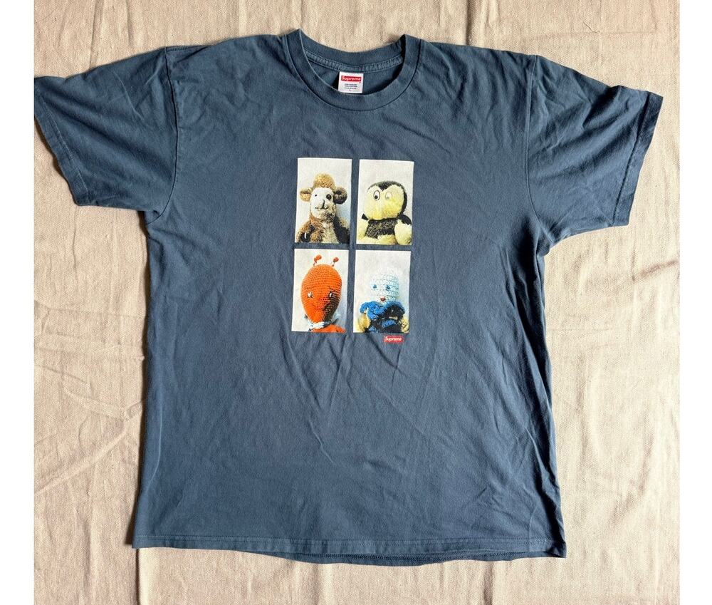 Supreme Mike Kelley Ahh Youth Tee Men's Size Large Slate Blue FW18 Box Logo BOGO
